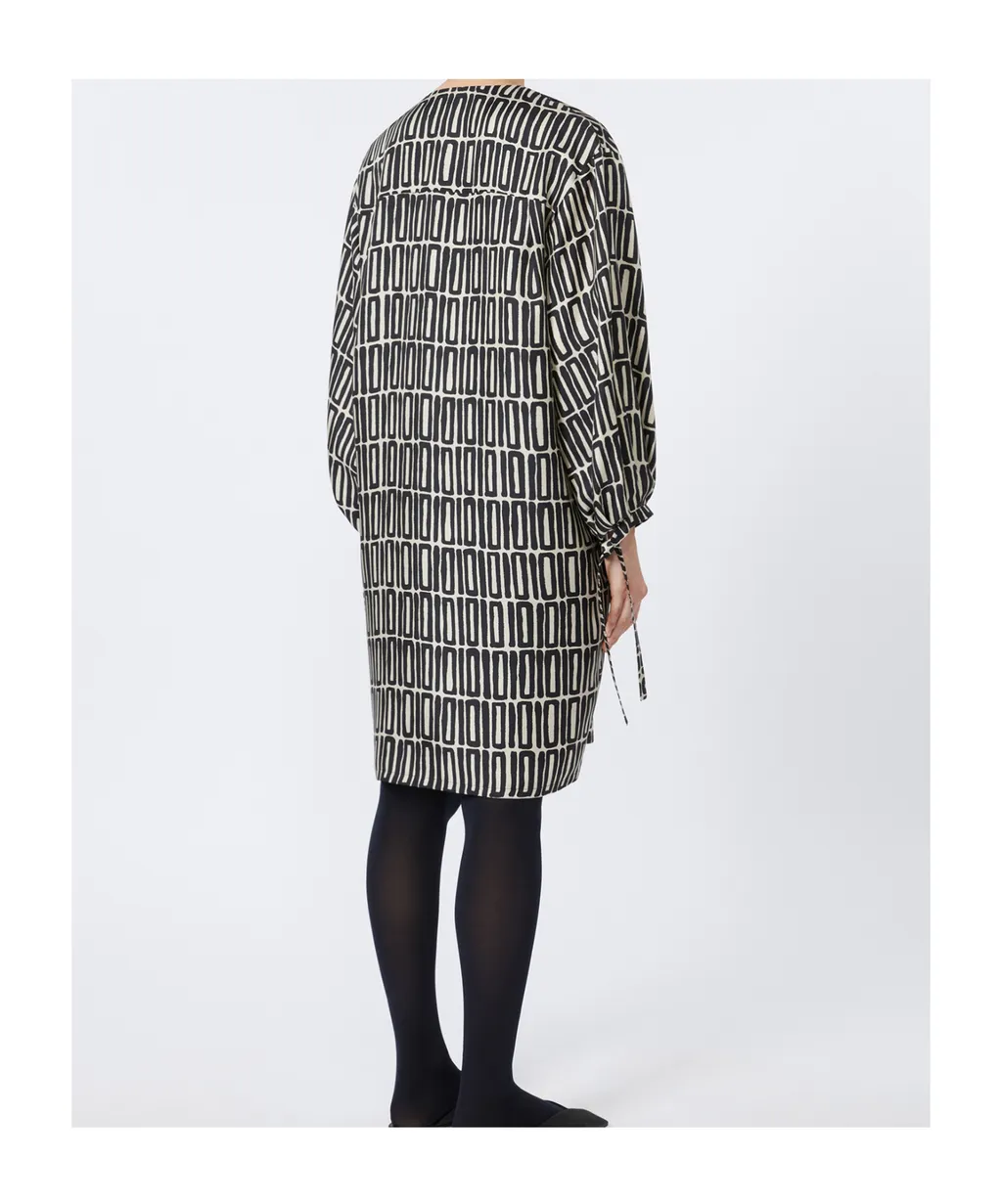 Printed Silk Twill Dress