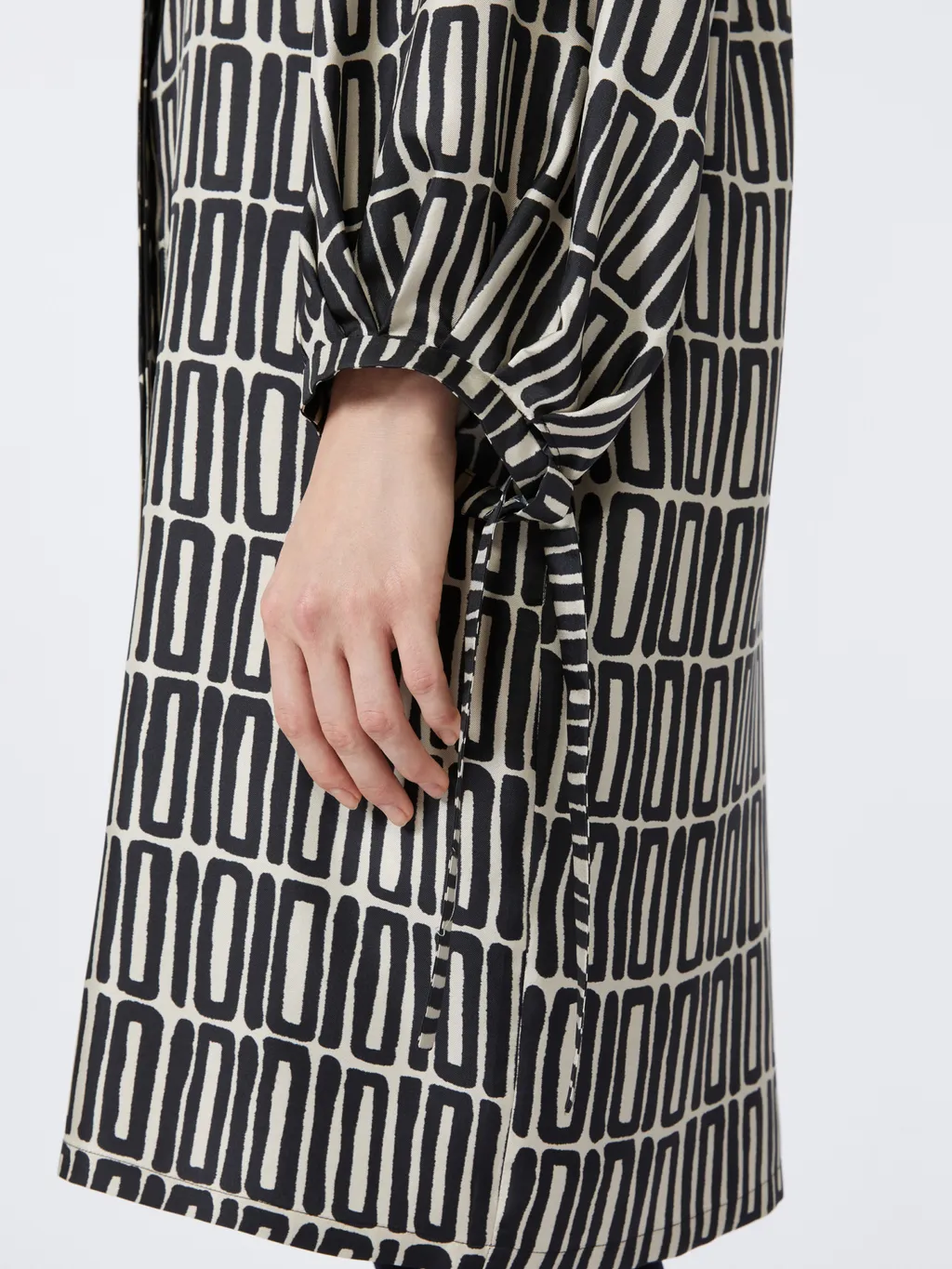 Printed Silk Twill Dress