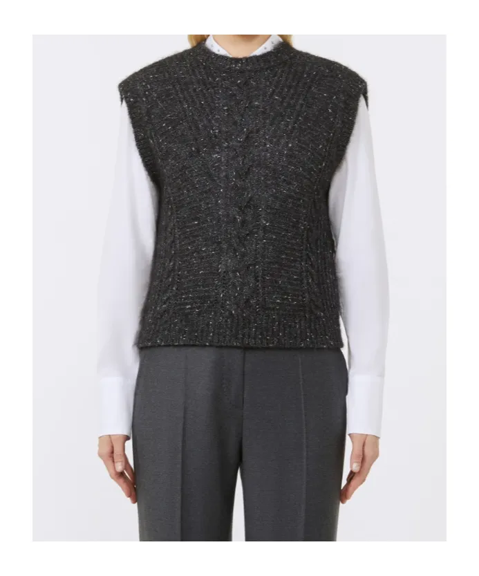 Alpaca And Lurex Gilet
