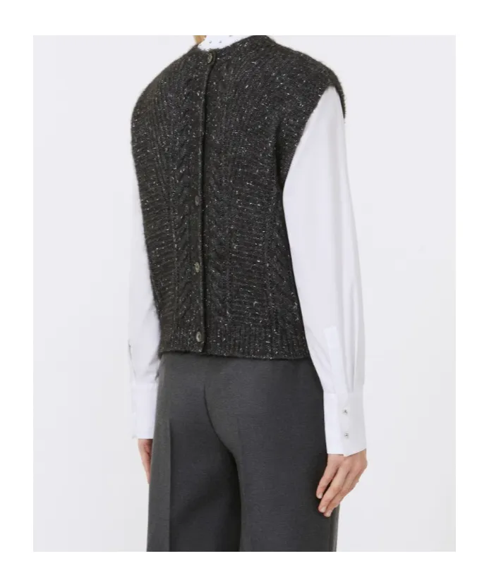 Alpaca And Lurex Gilet