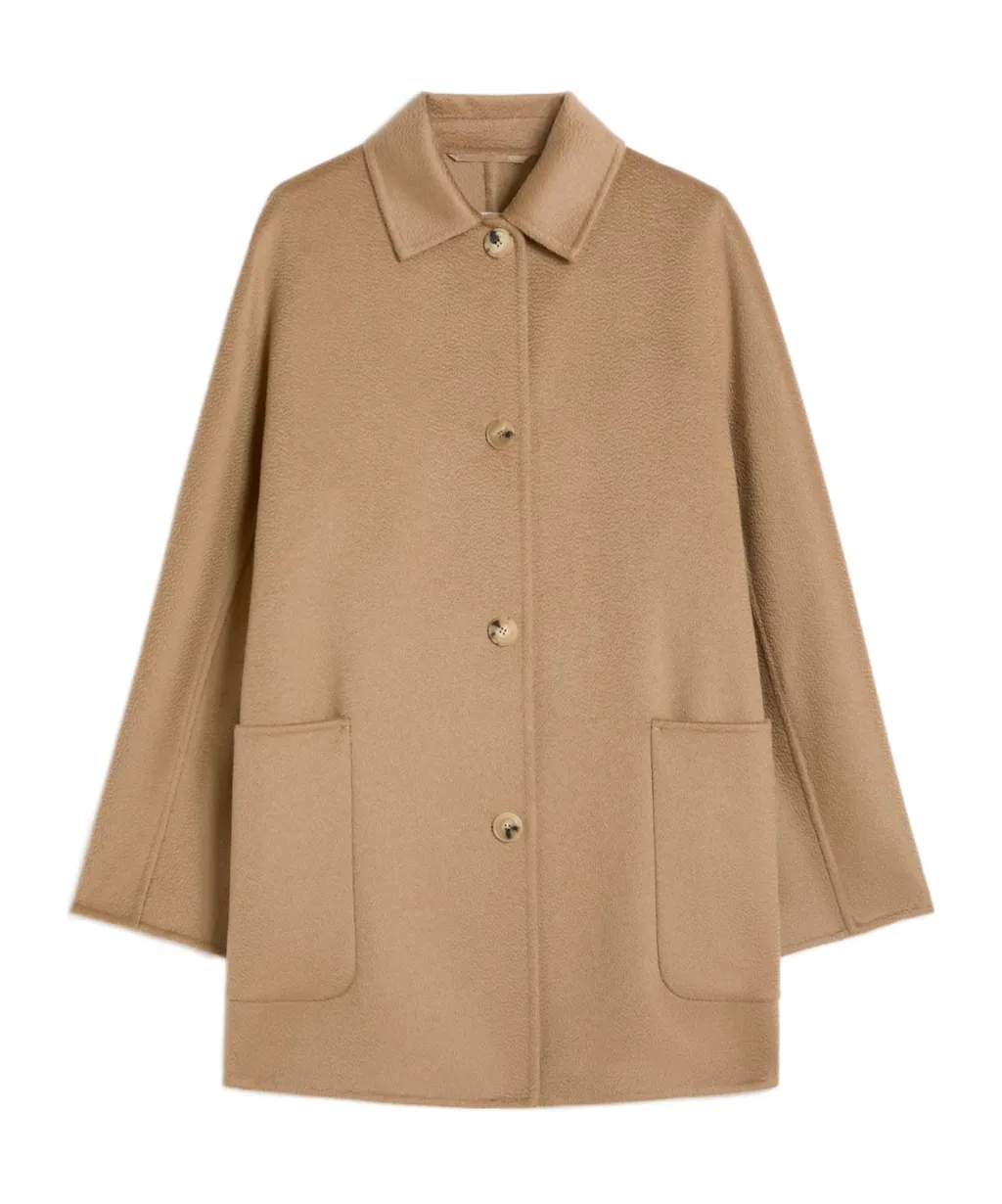 Short Pure Cashmere Coat