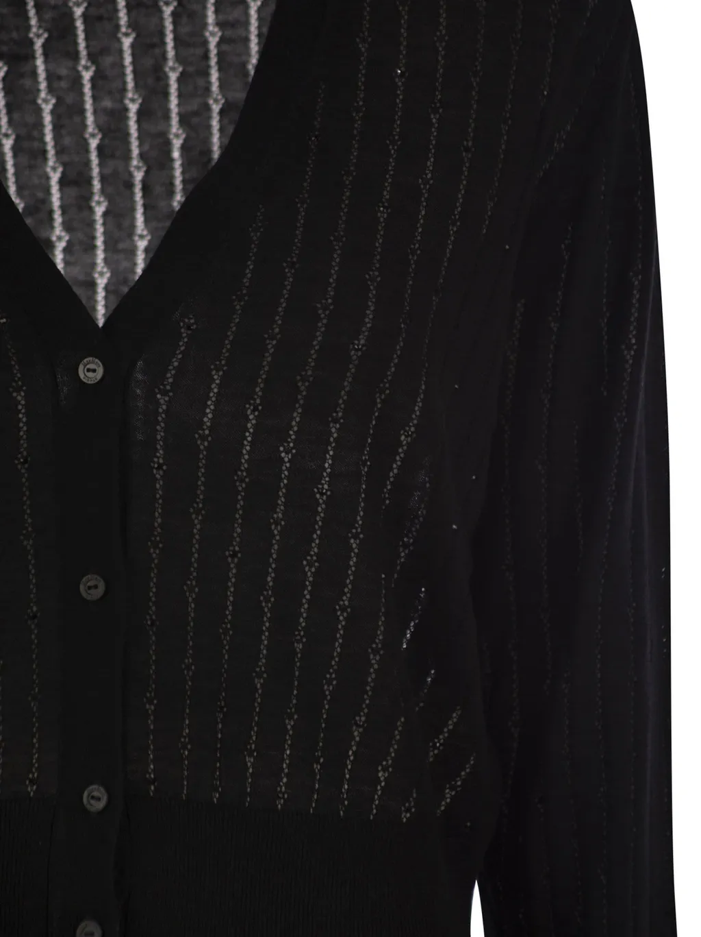 Studio Sequin Embellished Knit Cardigan