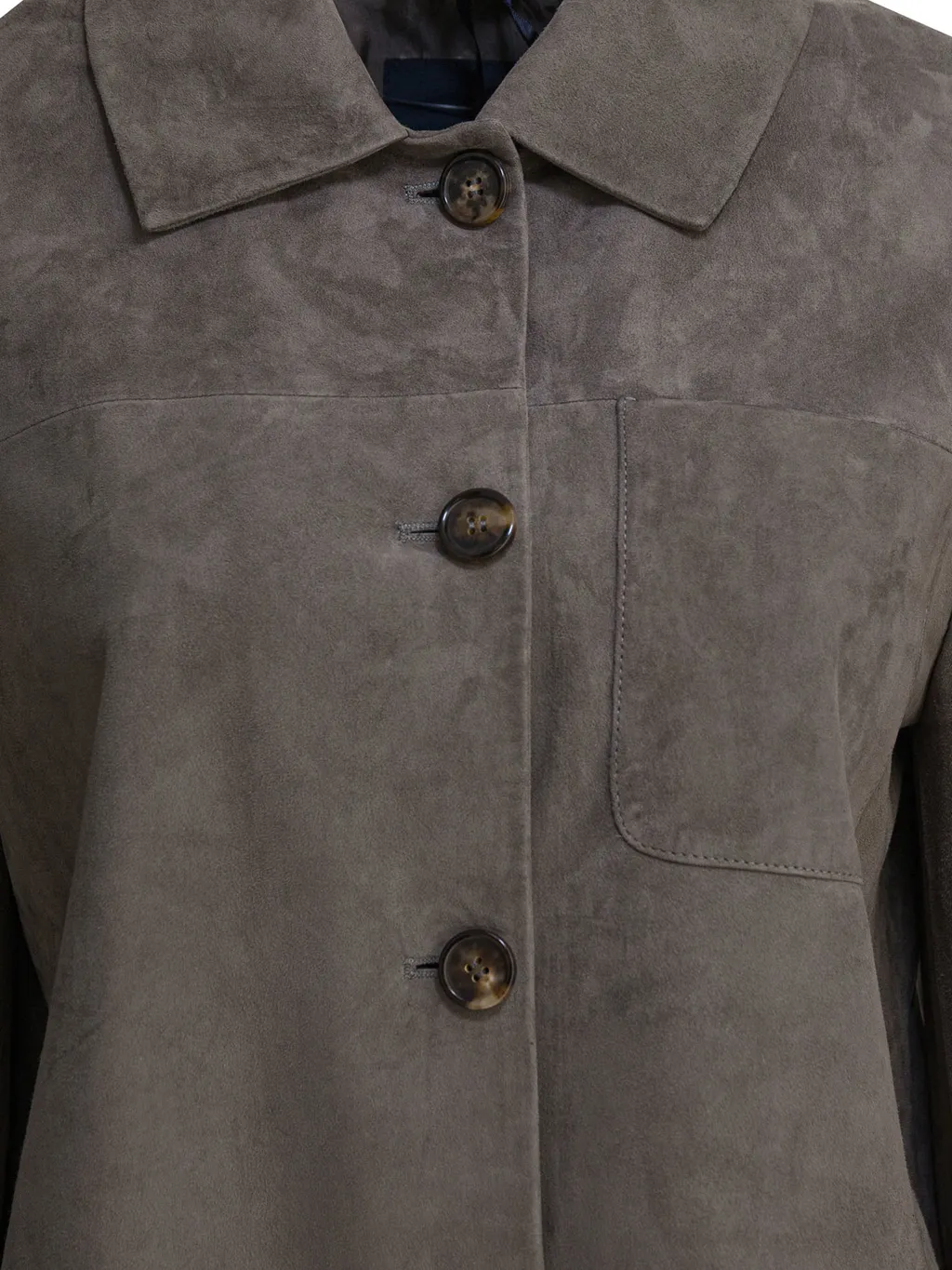 Long-Sleeved Button-Up Coat