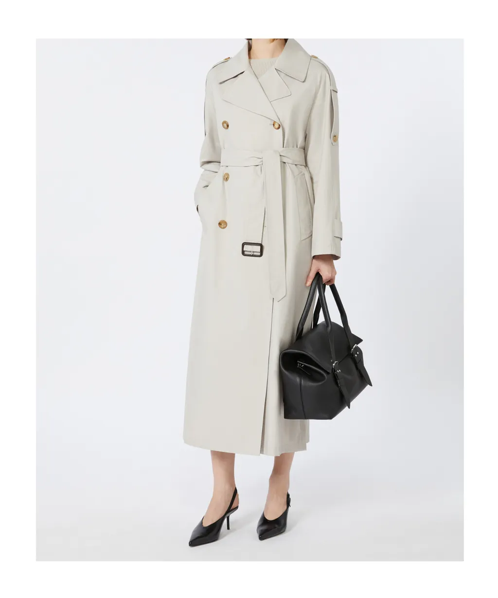 The Cube Double-Breasted Belted Coat