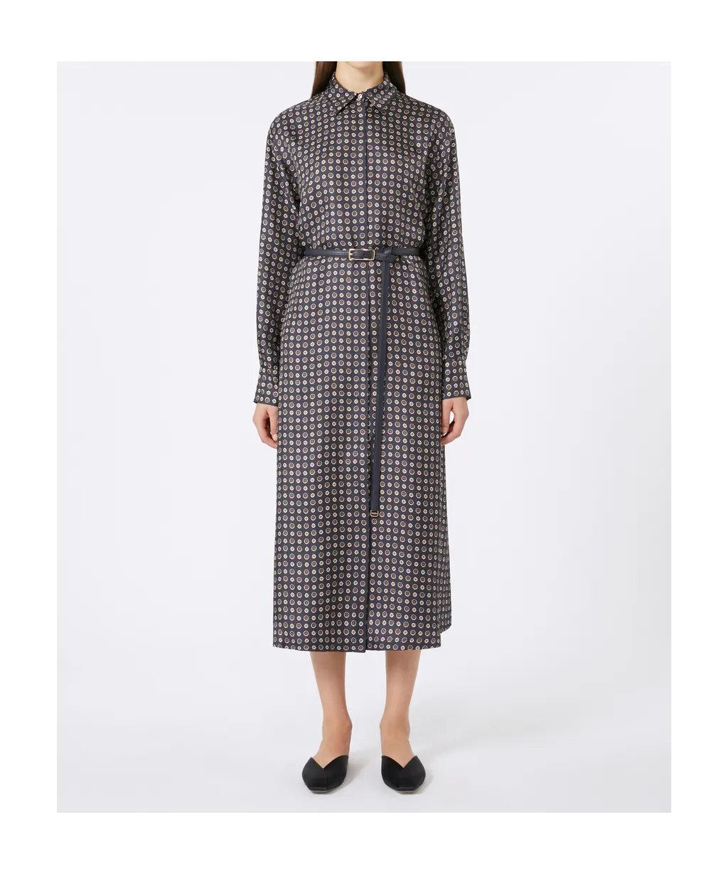 Mister Long-Sleeved Belted Dress