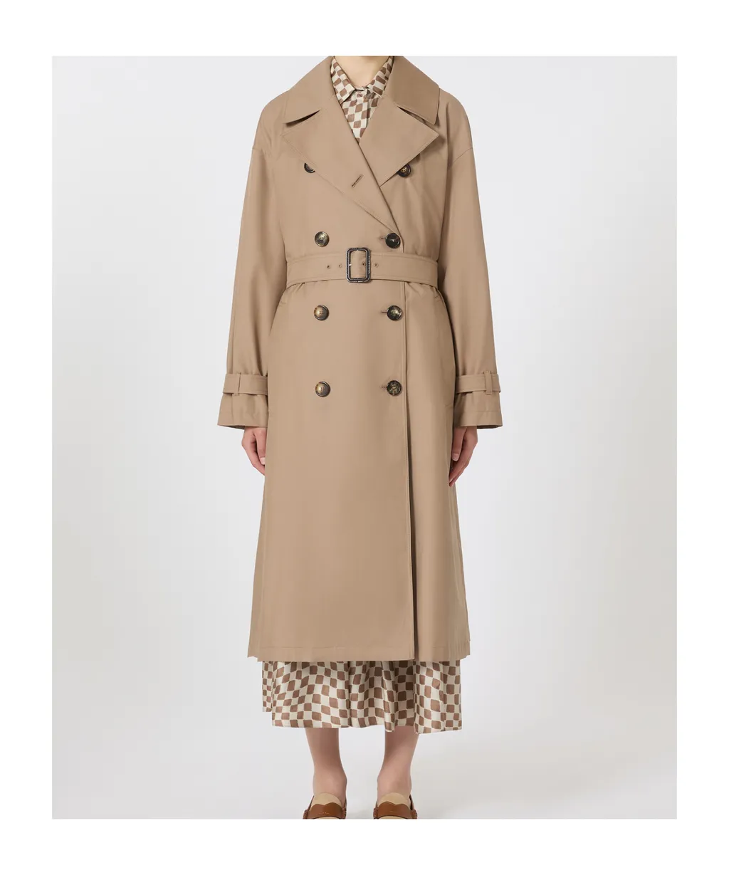 The Cube Fiorito Double-Breasted Belted Coat