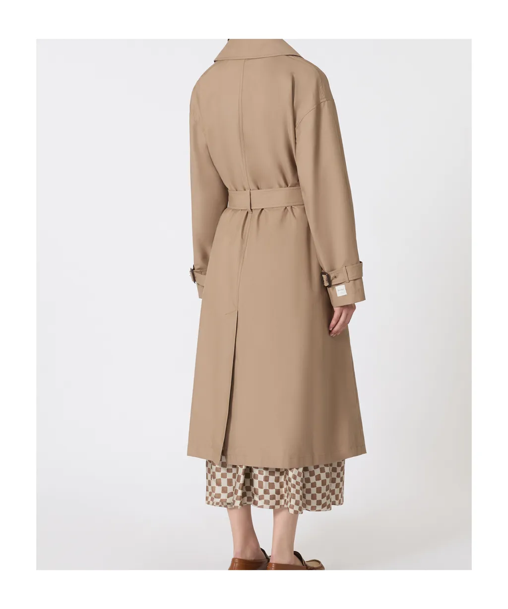 The Cube Fiorito Double-Breasted Belted Coat