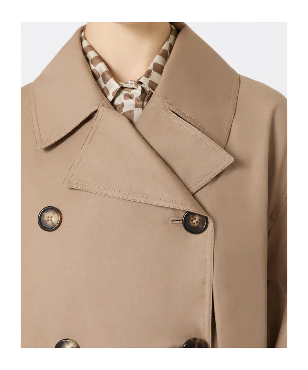 The Cube Fiorito Double-Breasted Belted Coat