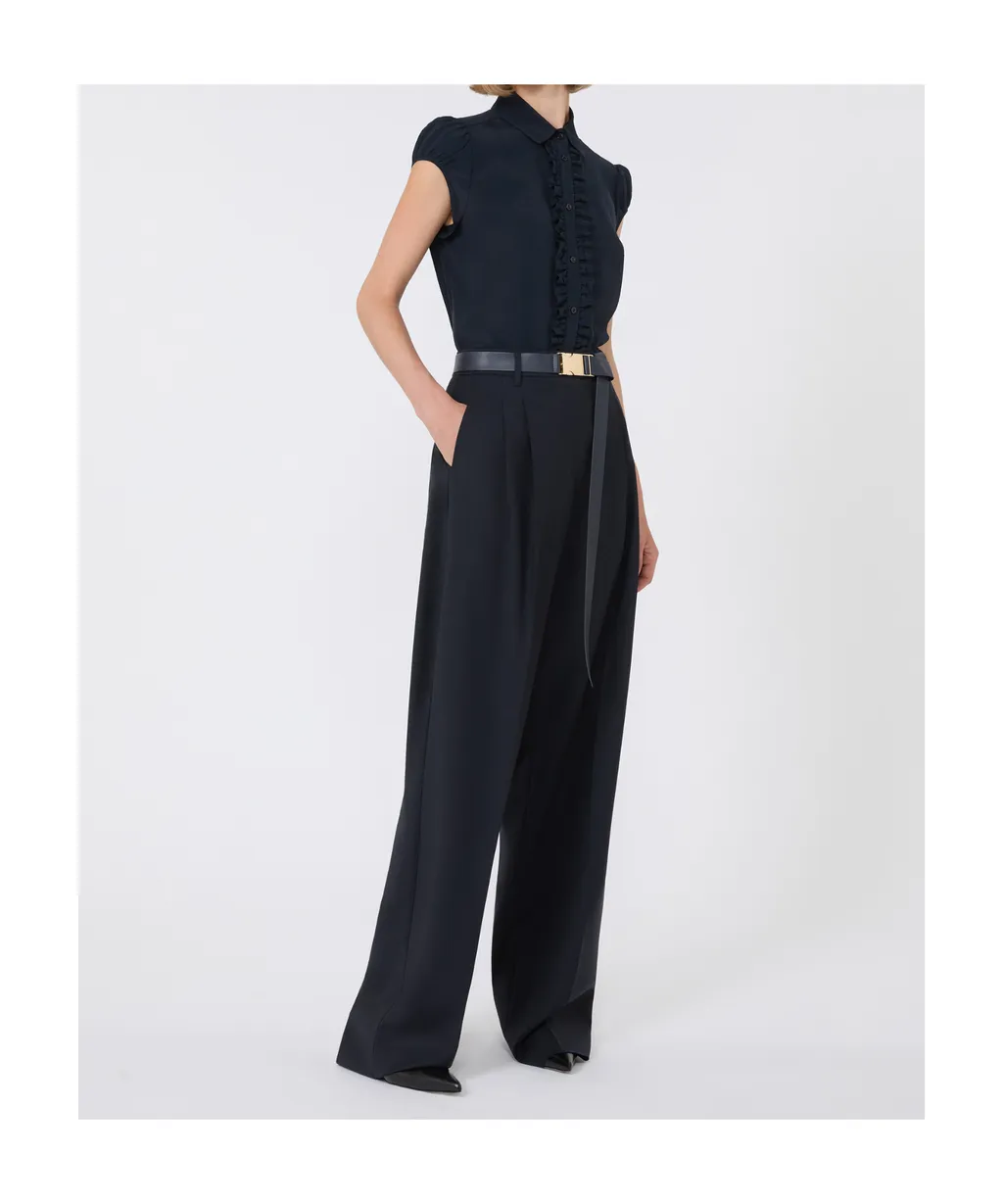 Bergamo Belted Pleated Trousers