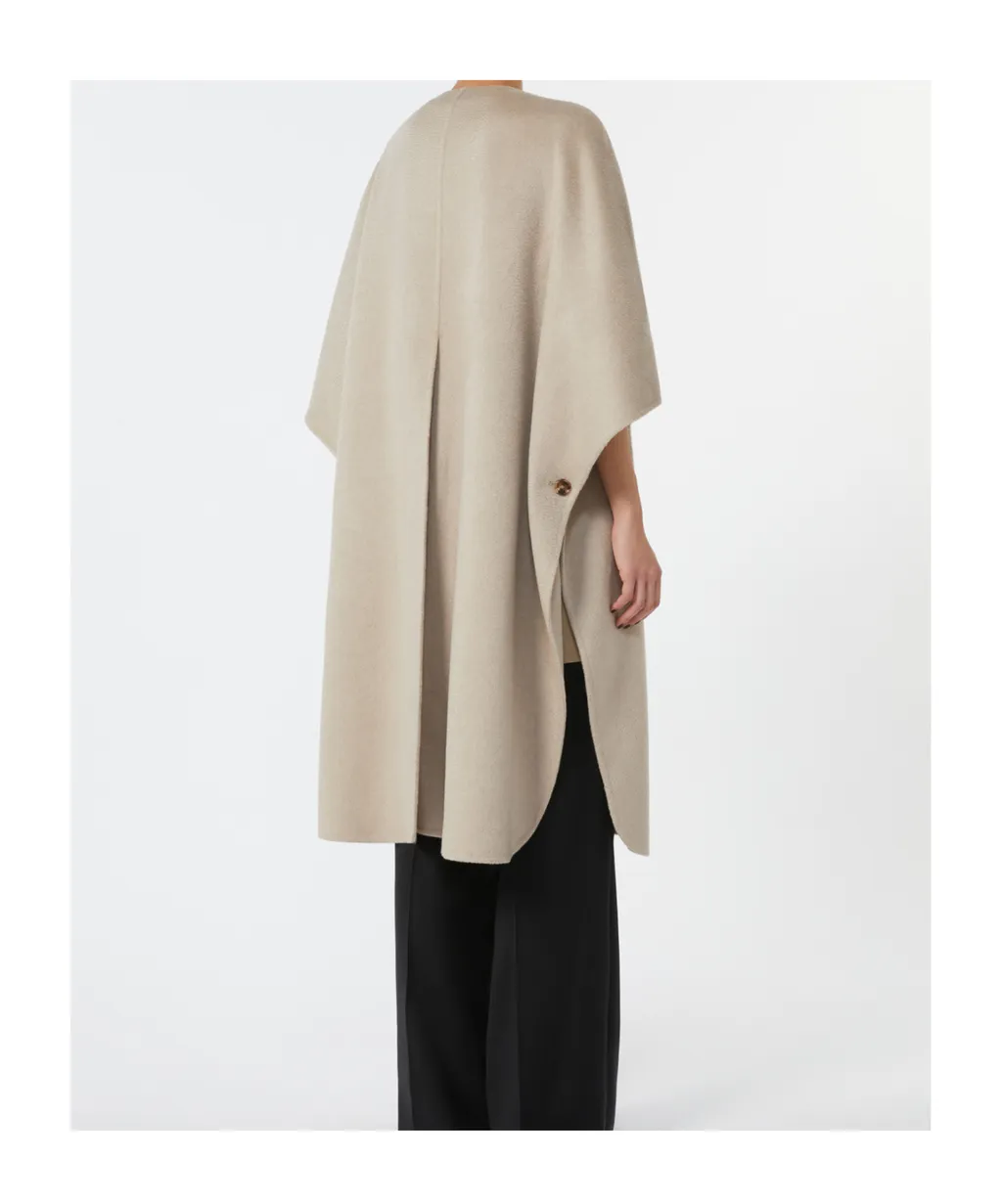 Long Cape In Cashmere Drap