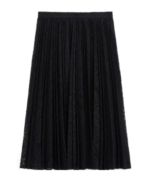 Studio Pleated Midi Skirt