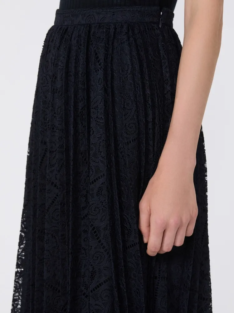 Studio Pleated Midi Skirt
