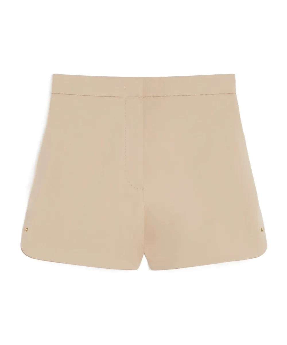 Double-Faced Cotton Canvas Shorts