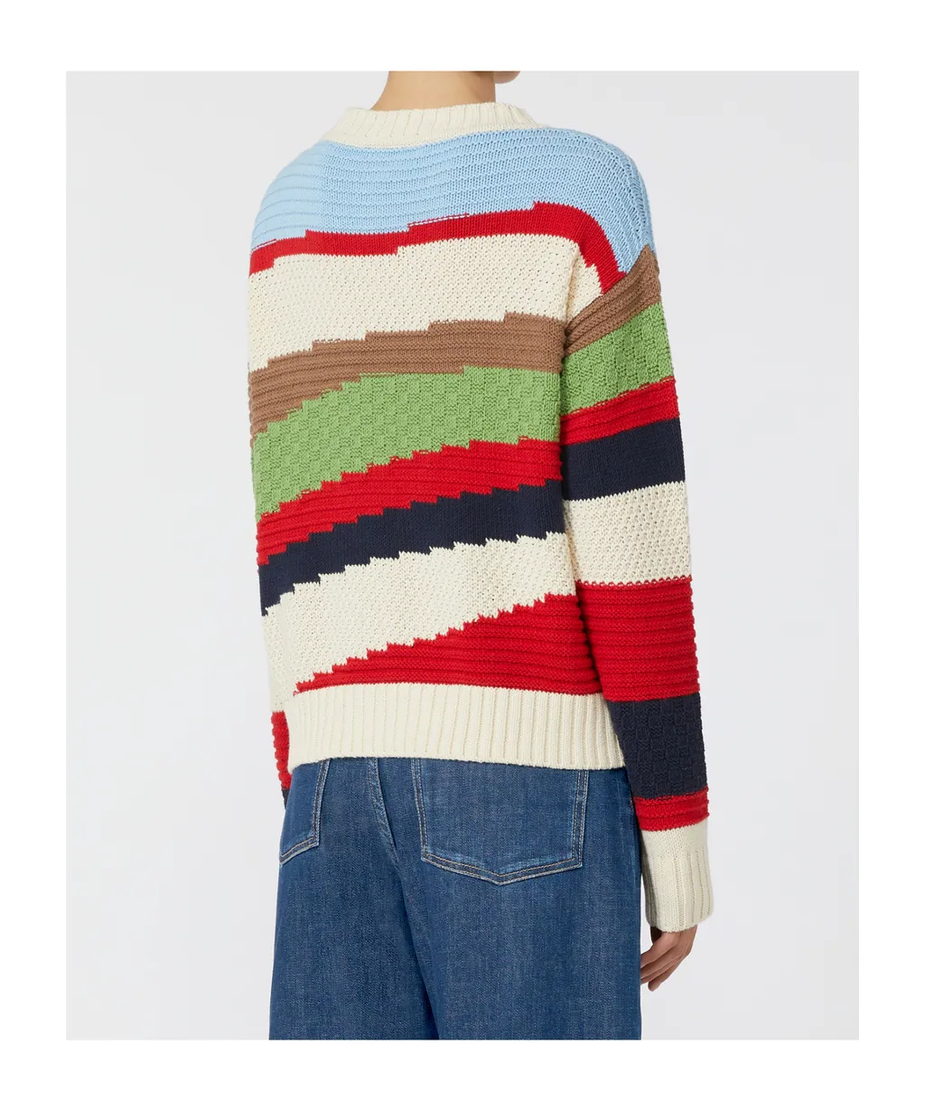 Weekend Multicolor Intarsia Knit Jumper
