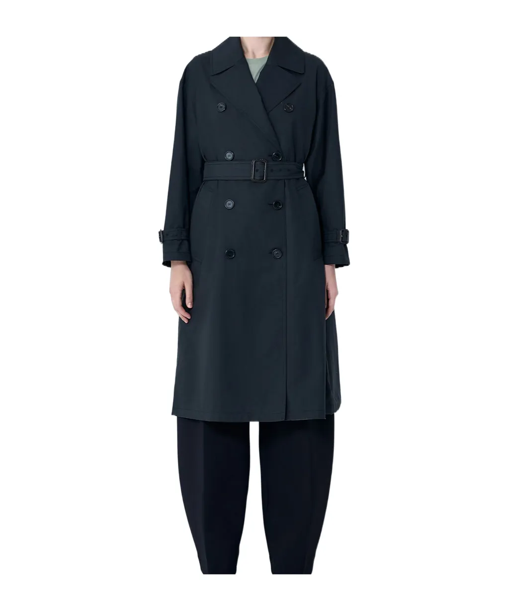 The Cube Fiorito Double-Breasted Belted Coat