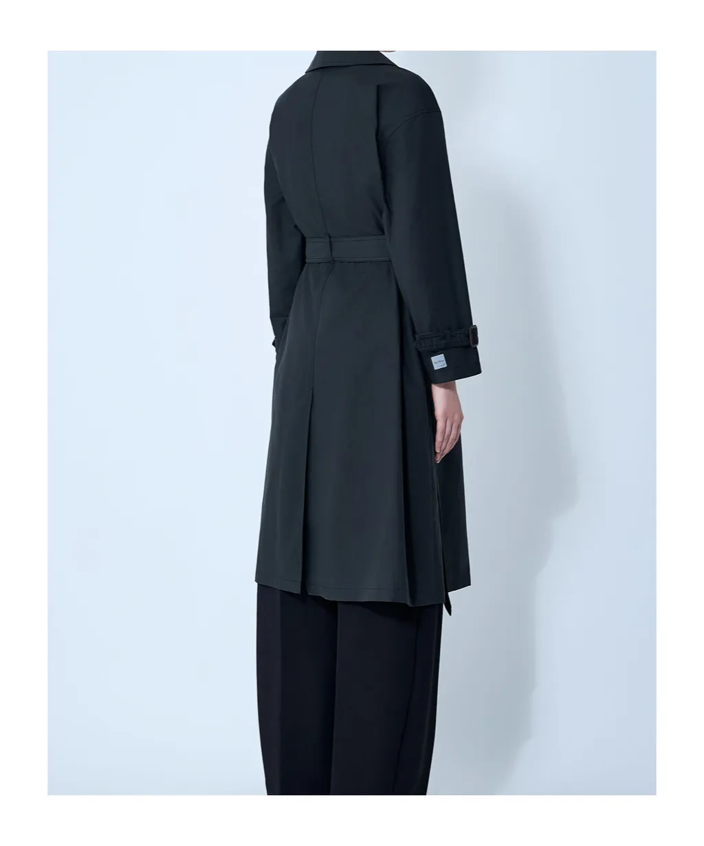 The Cube Fiorito Double-Breasted Belted Coat