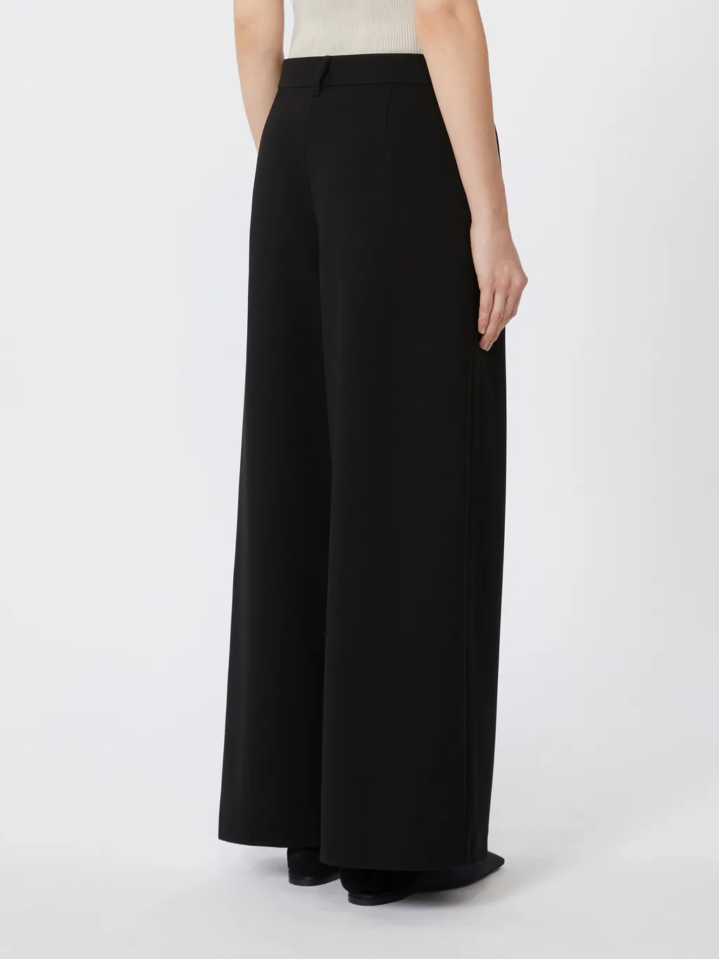 Cady Wide-Leg Trousers
