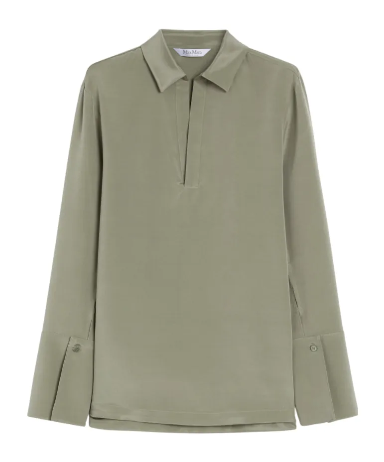 Stretch Silk Cady Blouse