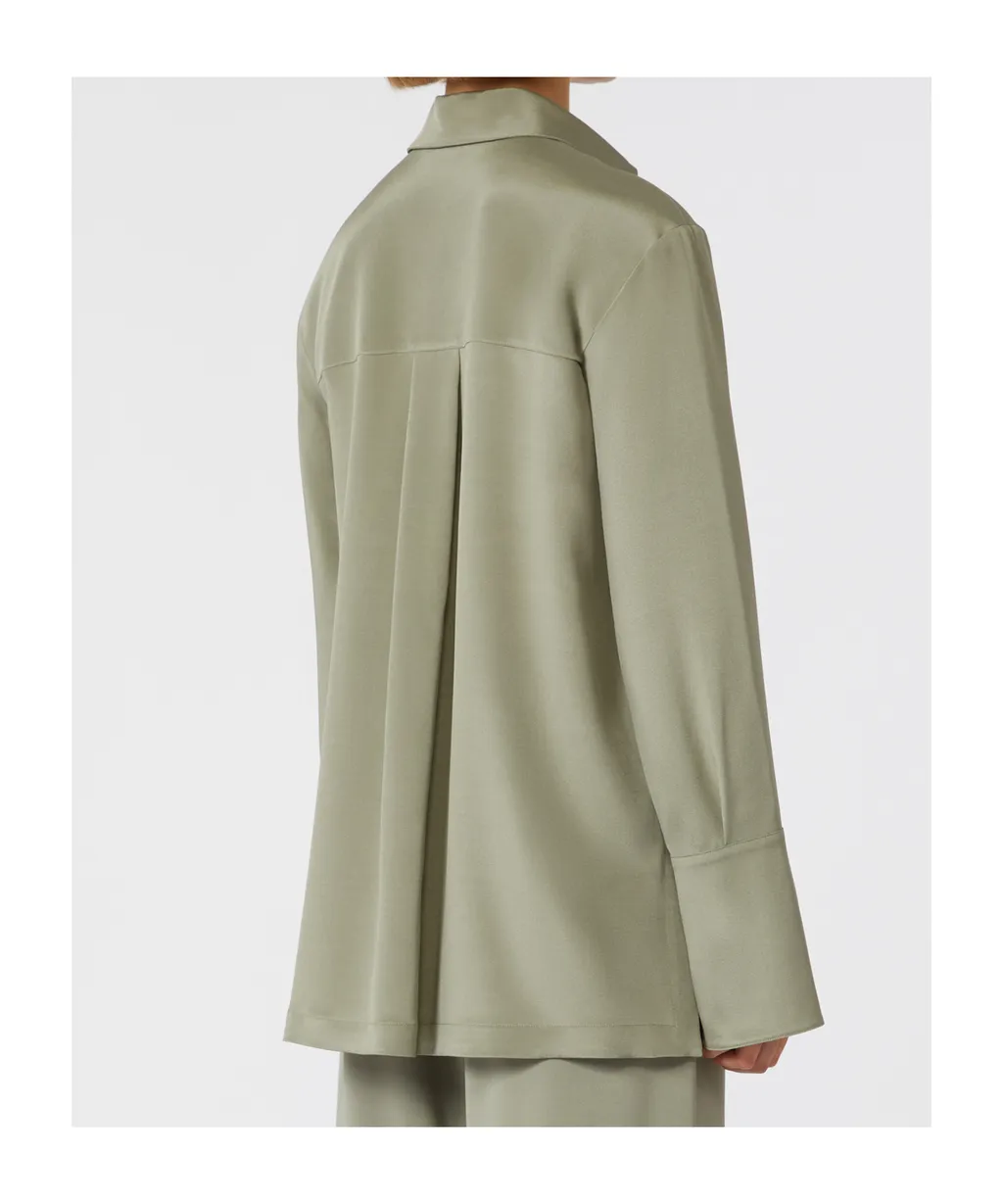 Stretch Silk Cady Blouse