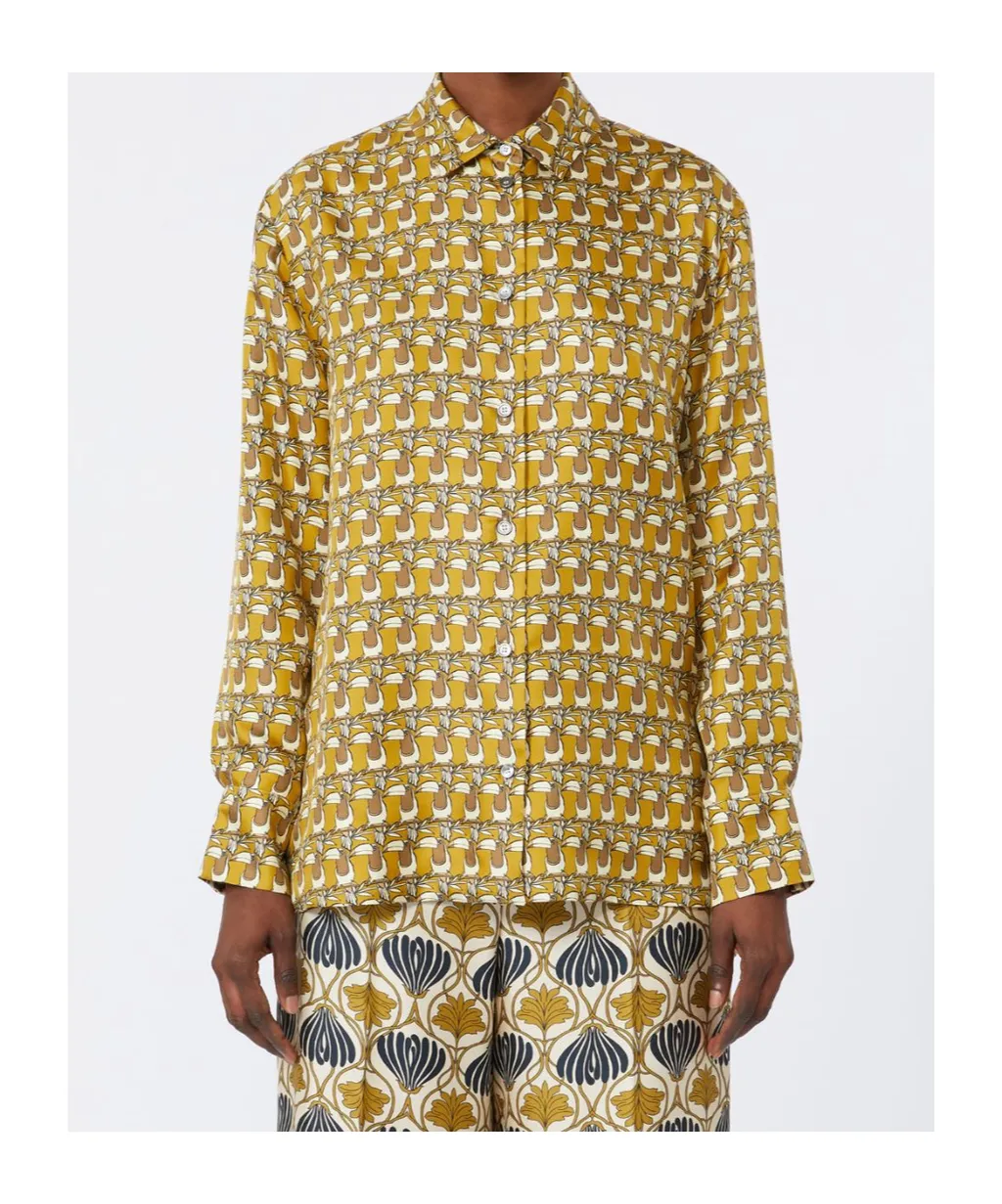 Reversible Printed Silk Shirt
