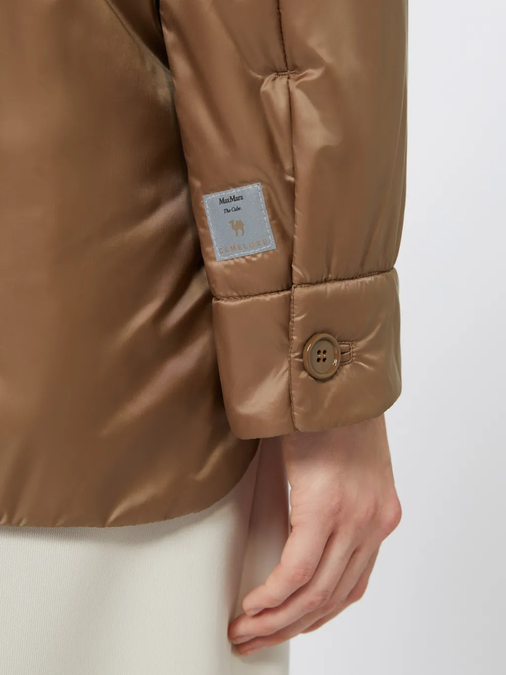 Padded Shirt Jacket In Water-Repellent Canvas