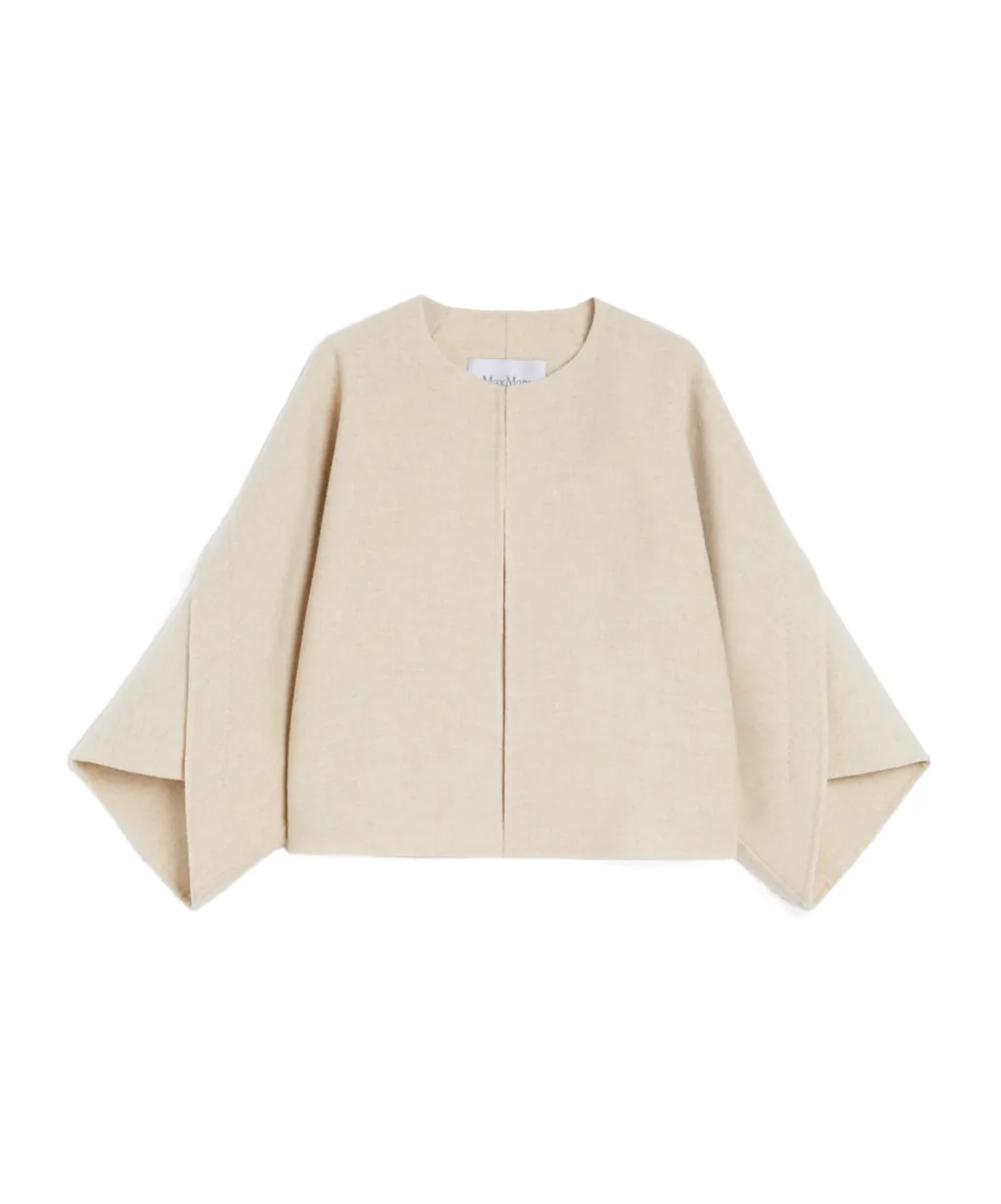 Wool And Cashmere Cloth Cropped Coat