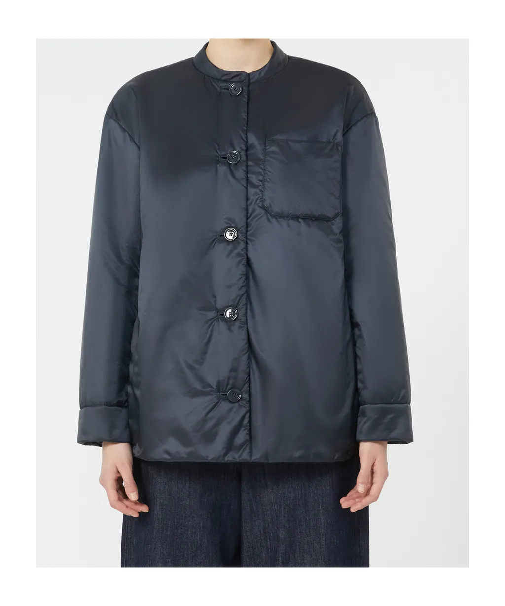 Padded Shirt Jacket In Water-Repellent Canvas