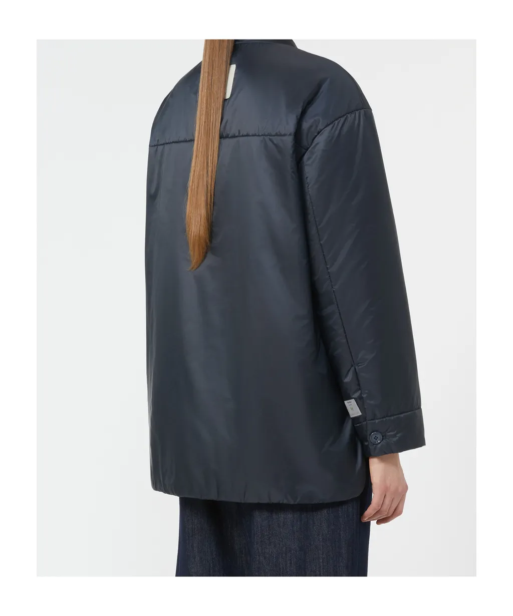Padded Shirt Jacket In Water-Repellent Canvas