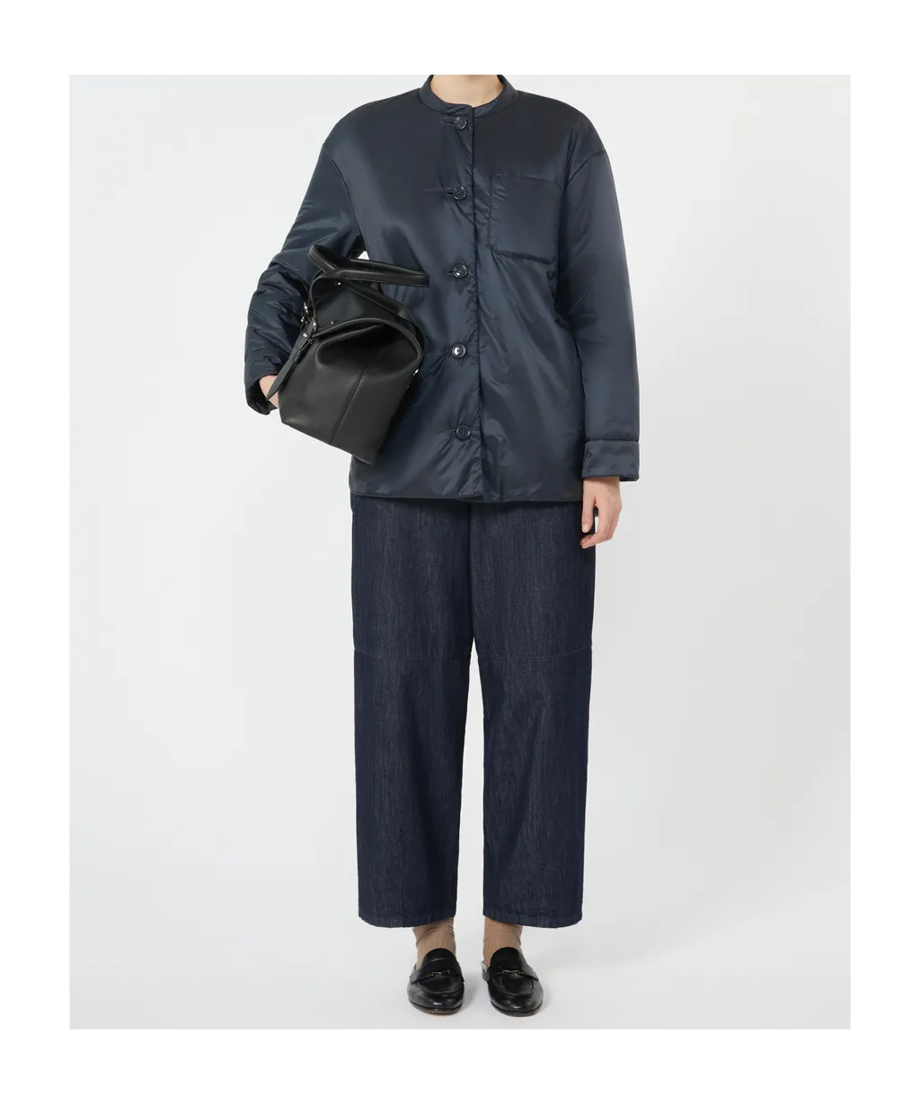 Padded Shirt Jacket In Water-Repellent Canvas