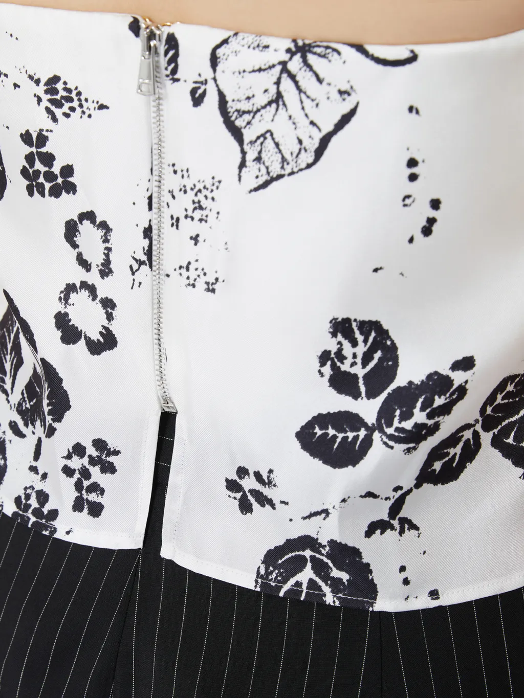 Printed Silk Corset Top