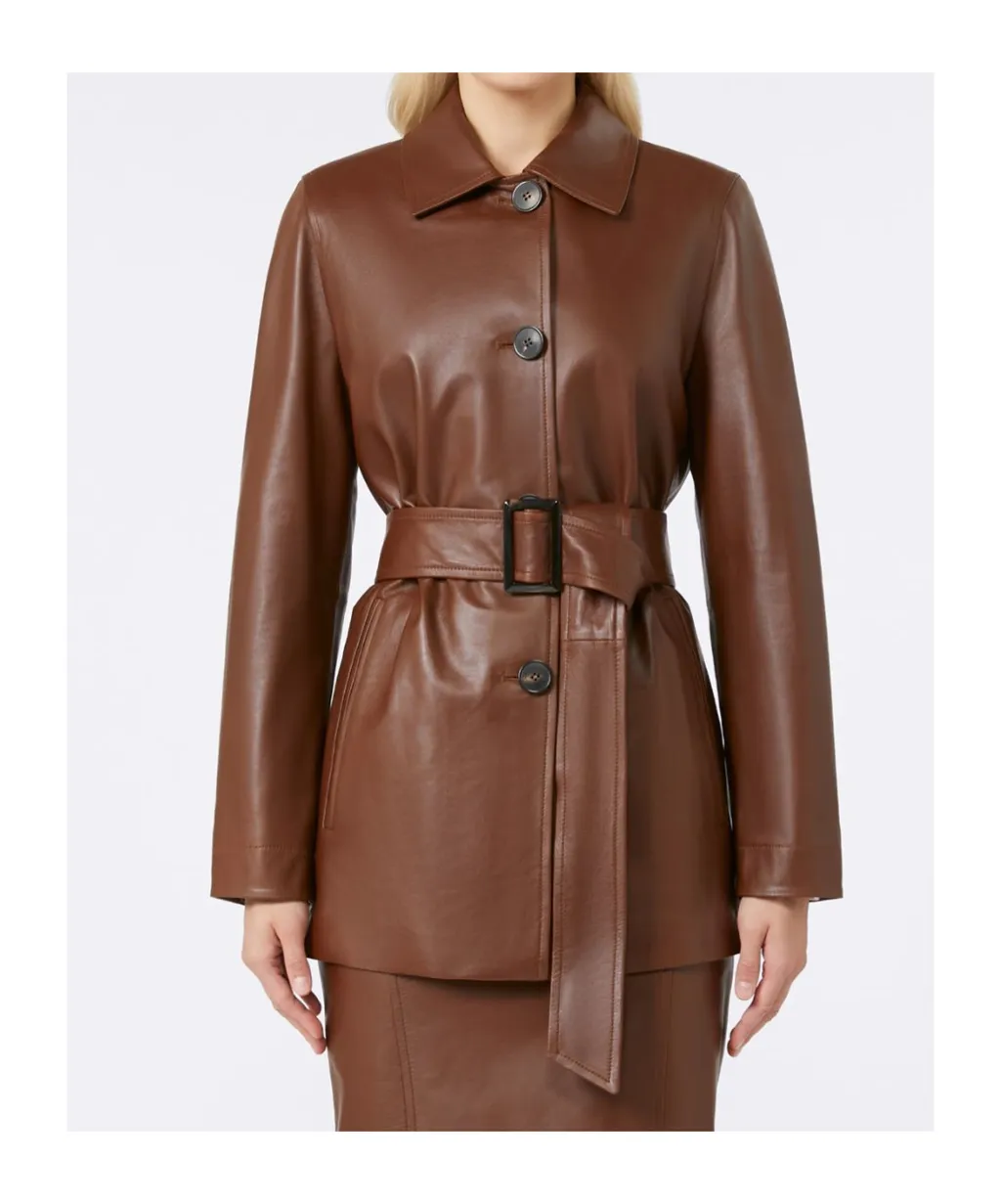 Studio Button-Up Belted Jacket
