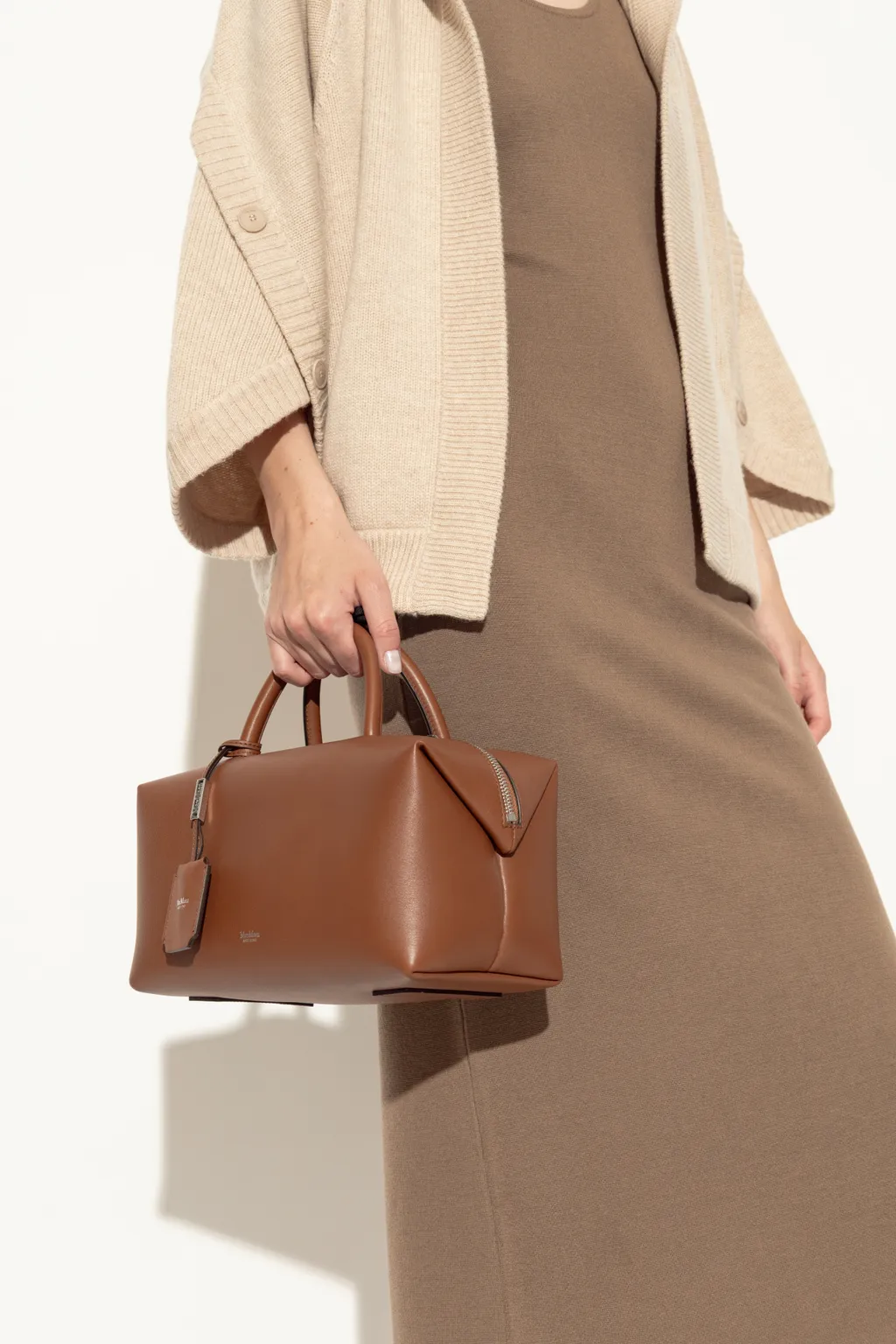 Holdallm Logo Stamp Zip-Up Tote Bag