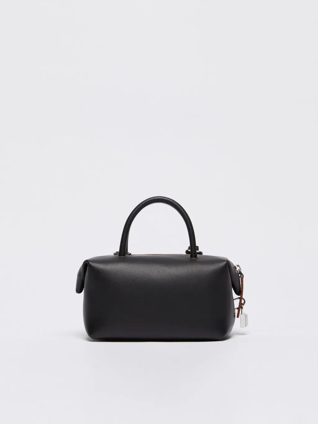 Small Natural Leather Bowler Bag