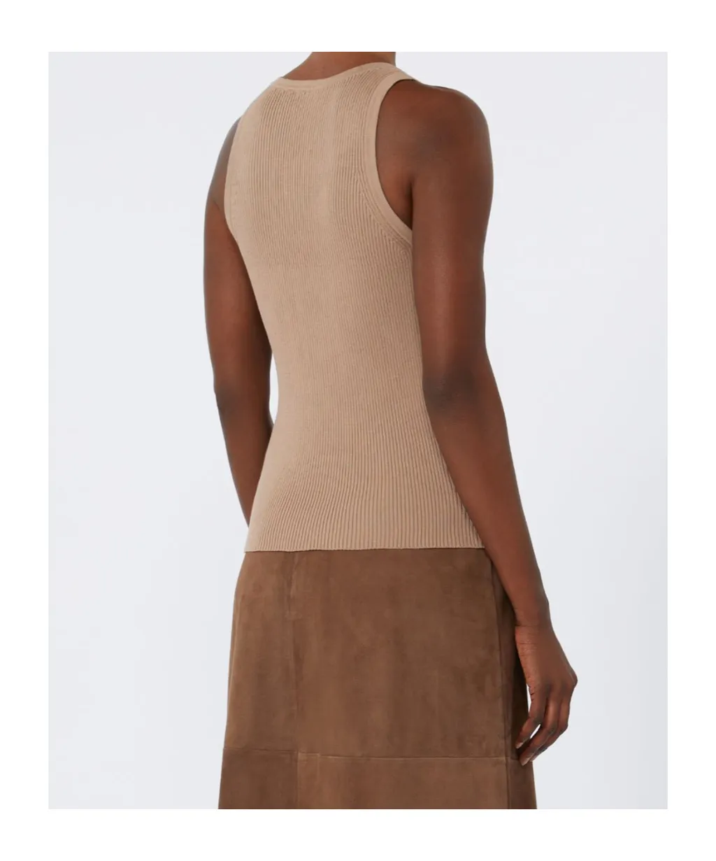 Rib-Knit Cotton Top