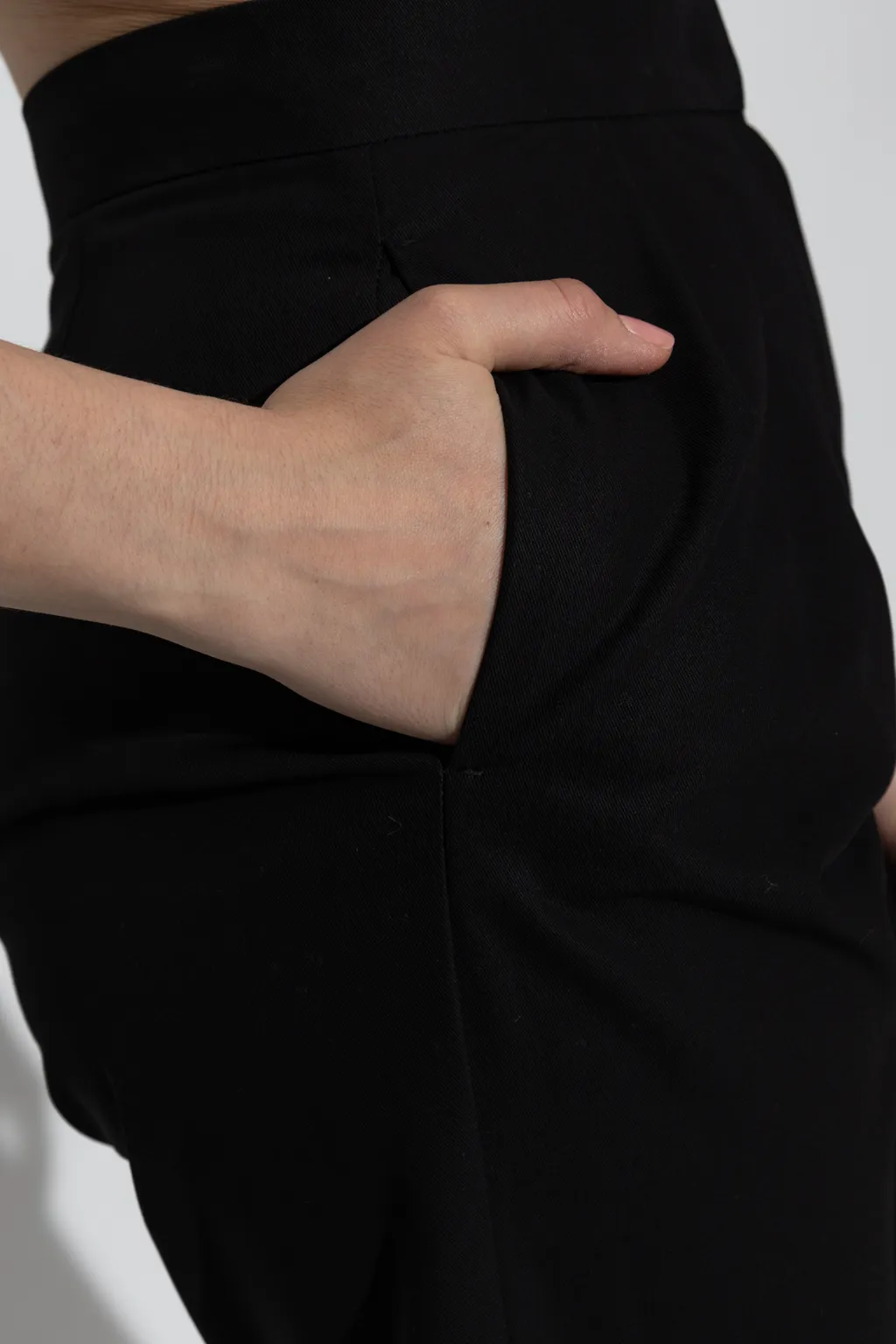 Cotton Carrot-Fit Trousers