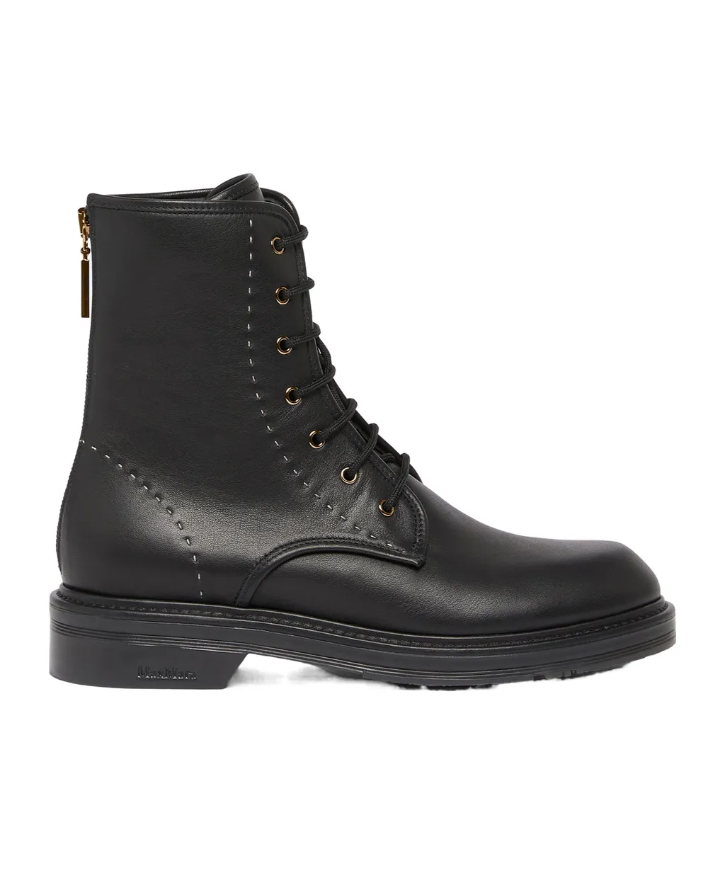 Leather Combat Boots