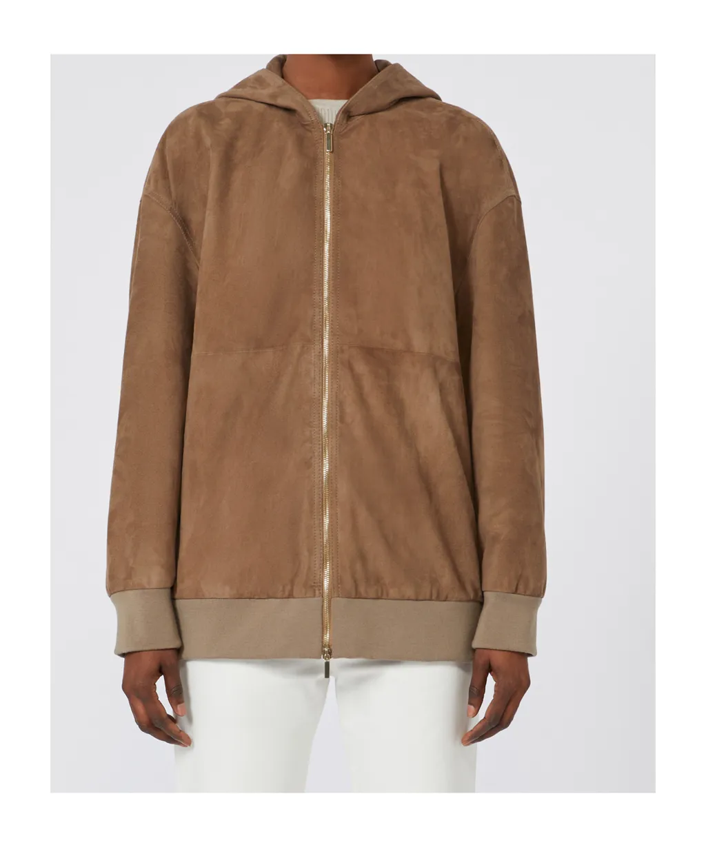 Long-Sleeved Zipped Hoodie
