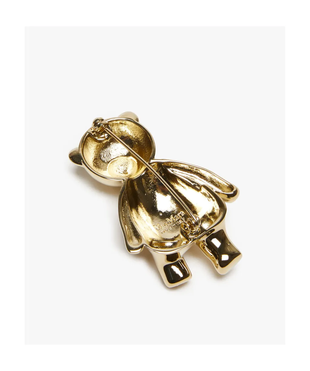 Metal Teddy Bear Brooch