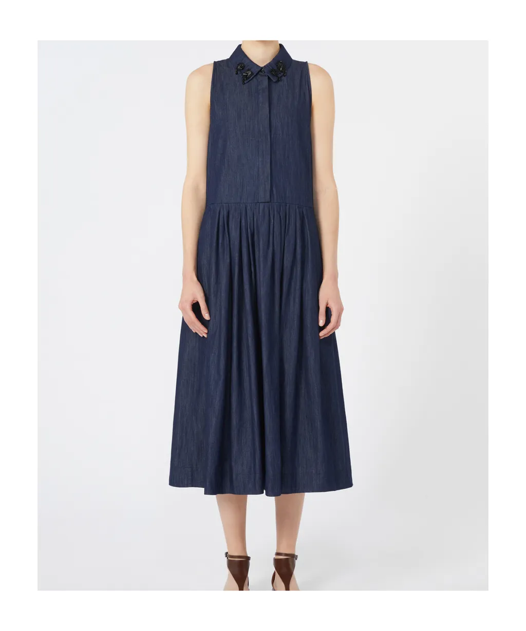 Sleeveless Denim Dress