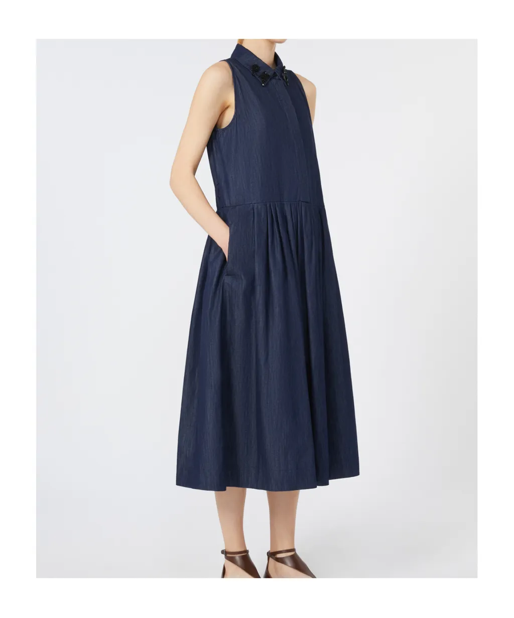 Sleeveless Denim Dress