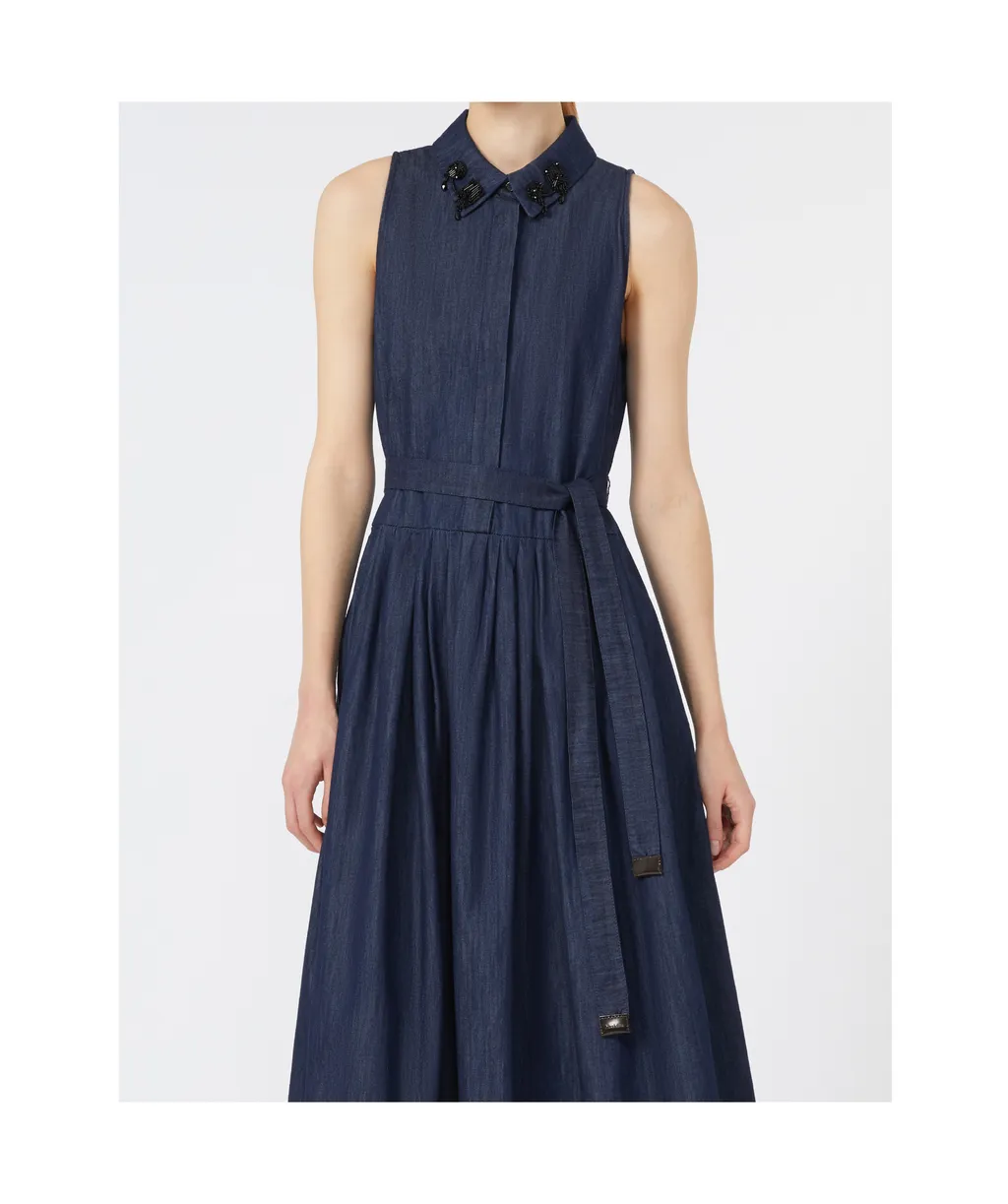 Sleeveless Denim Dress