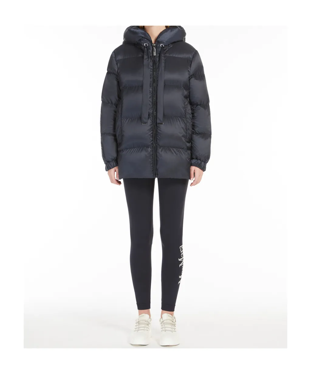 Down Jacket In Water-Repellent Canvas