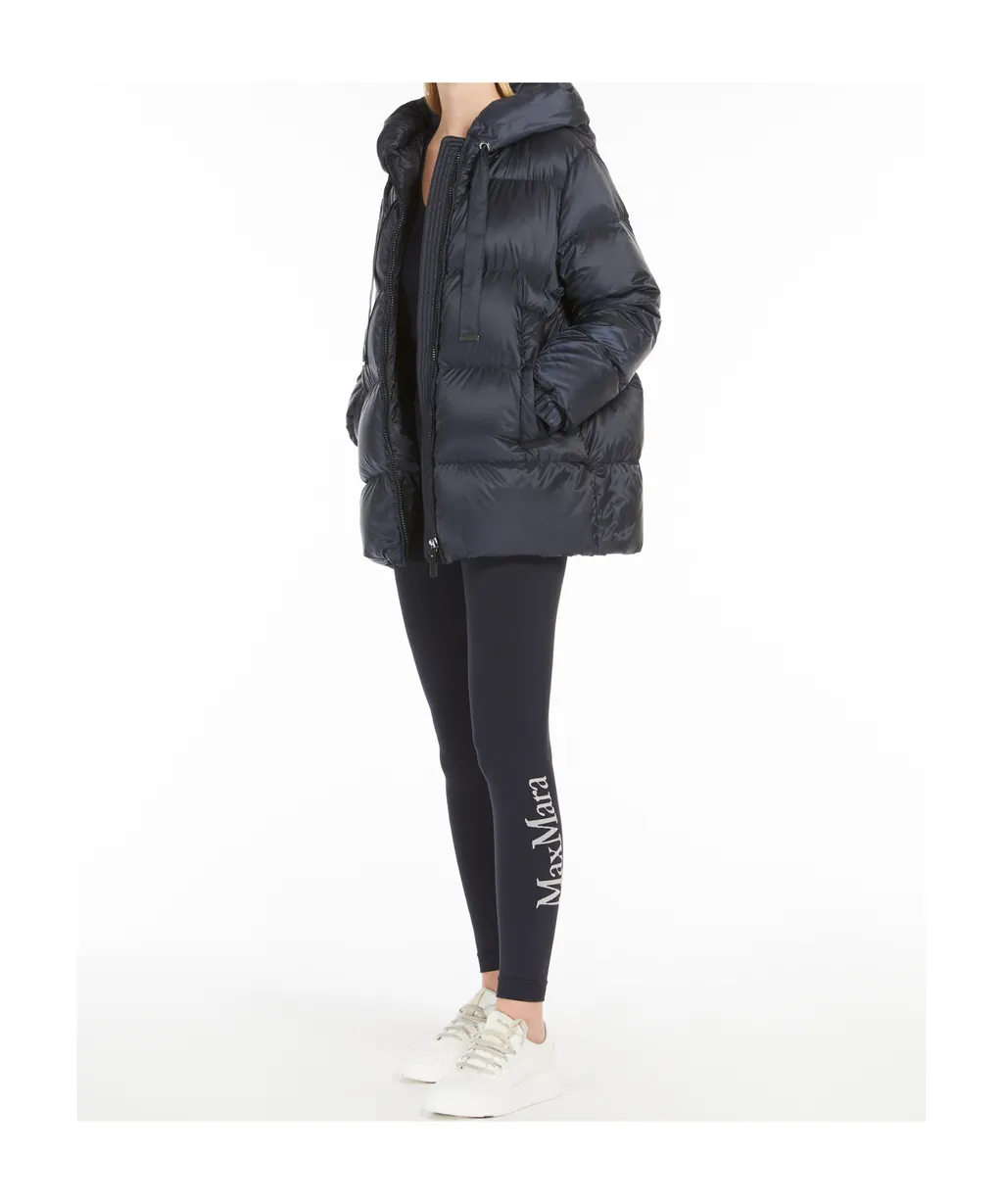 Down Jacket In Water-Repellent Canvas