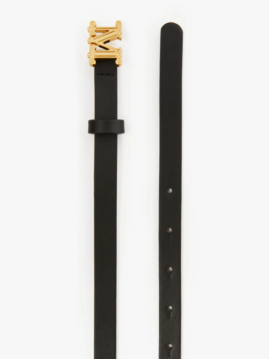 Leather Monogram Belt