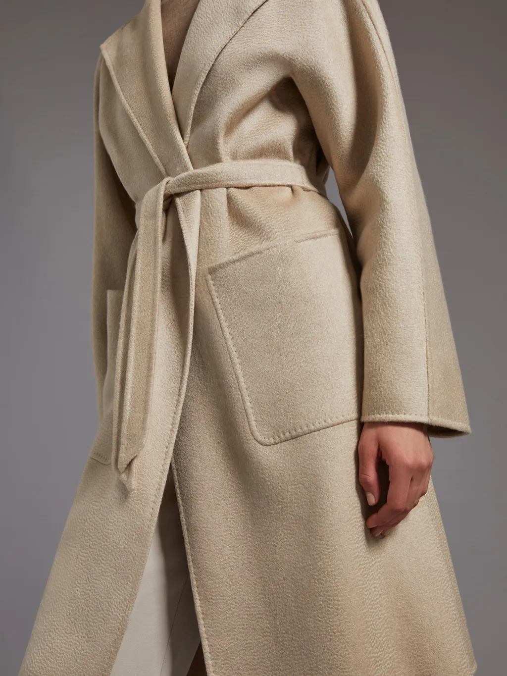 Lilia Belted Long-Sleeved Coat