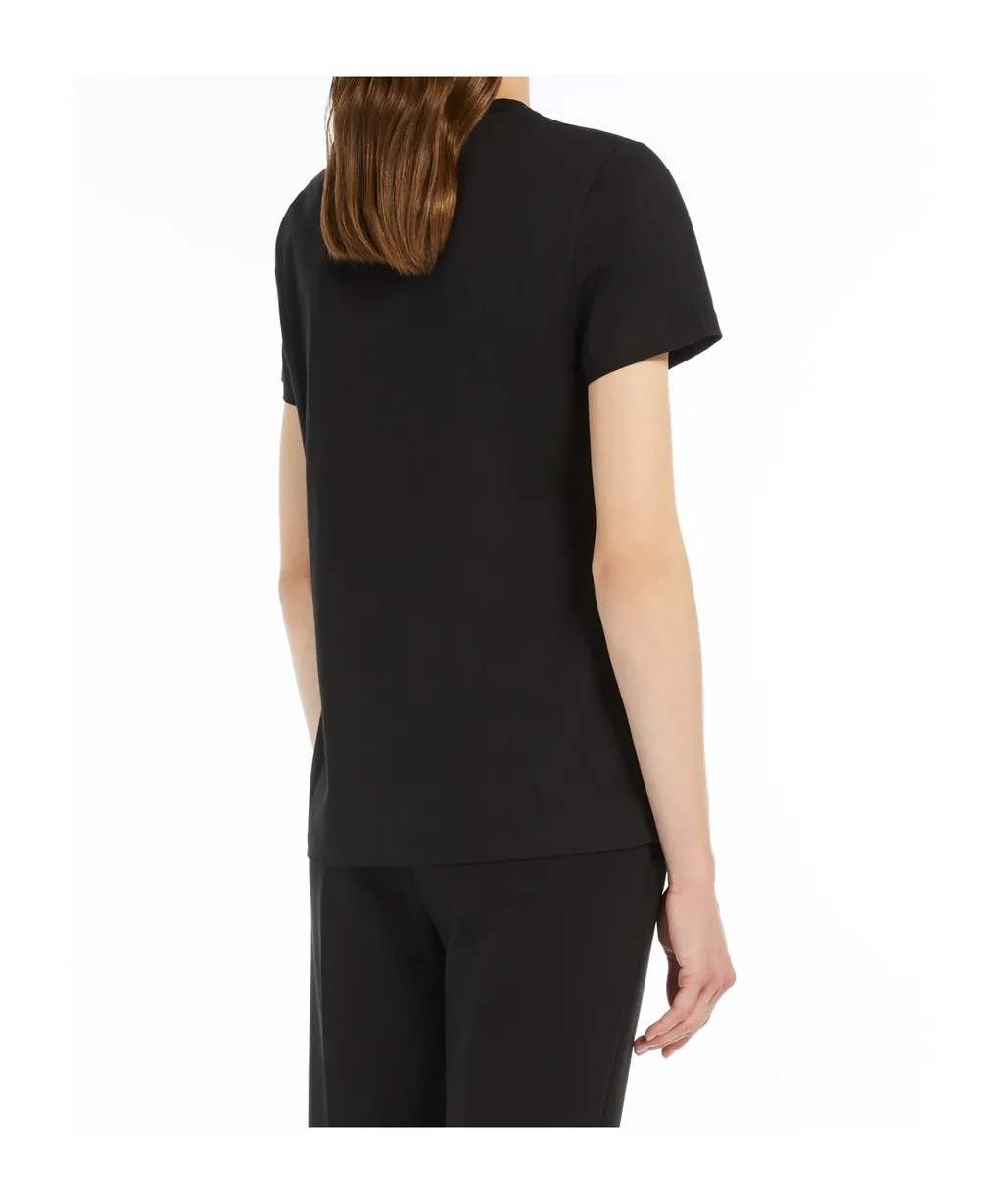 Logo Embroidered Pocket Crewneck T-Shirt