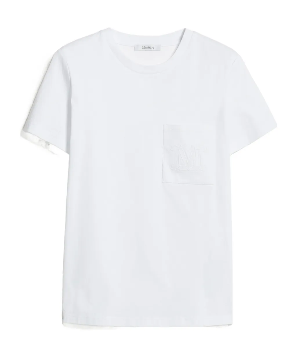 Logo Embroidered Pocket Crewneck T-Shirt