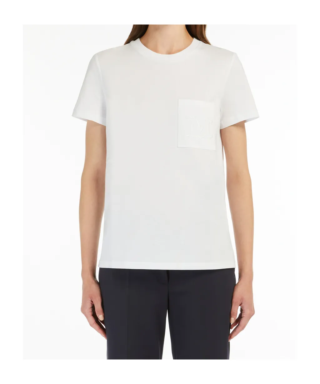 Logo Embroidered Pocket Crewneck T-Shirt