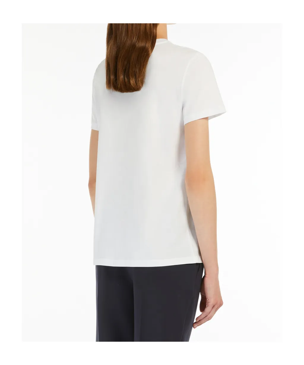 Logo Embroidered Pocket Crewneck T-Shirt