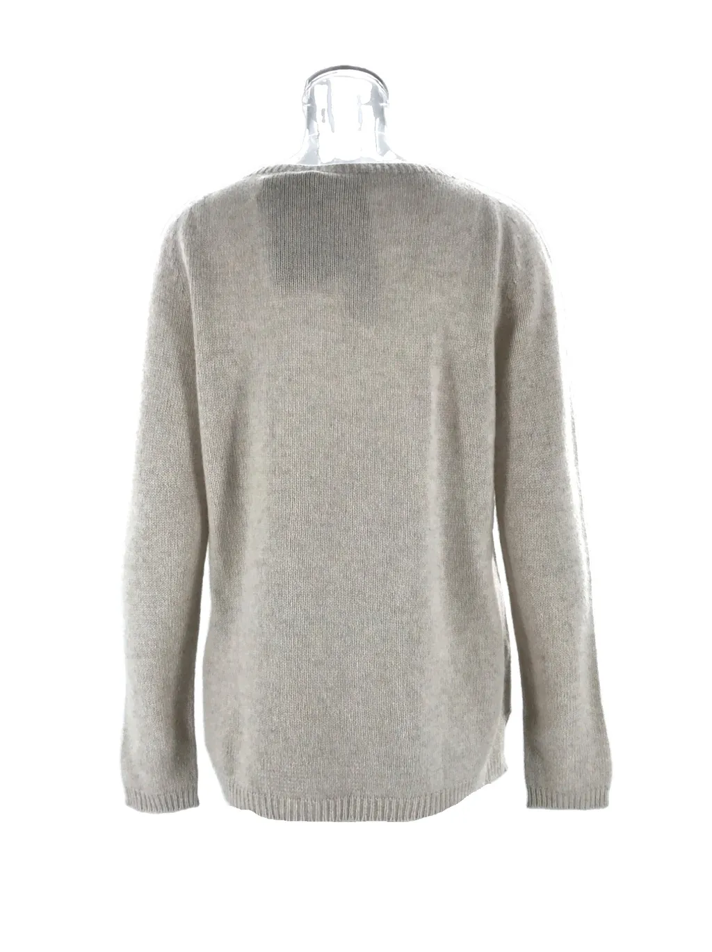 Round-Neck Long-Sleeved Sweater